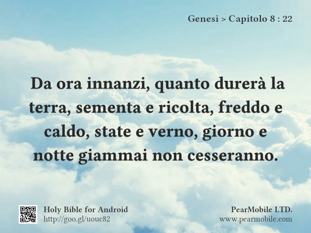 Genesi, Capitolo 8:22